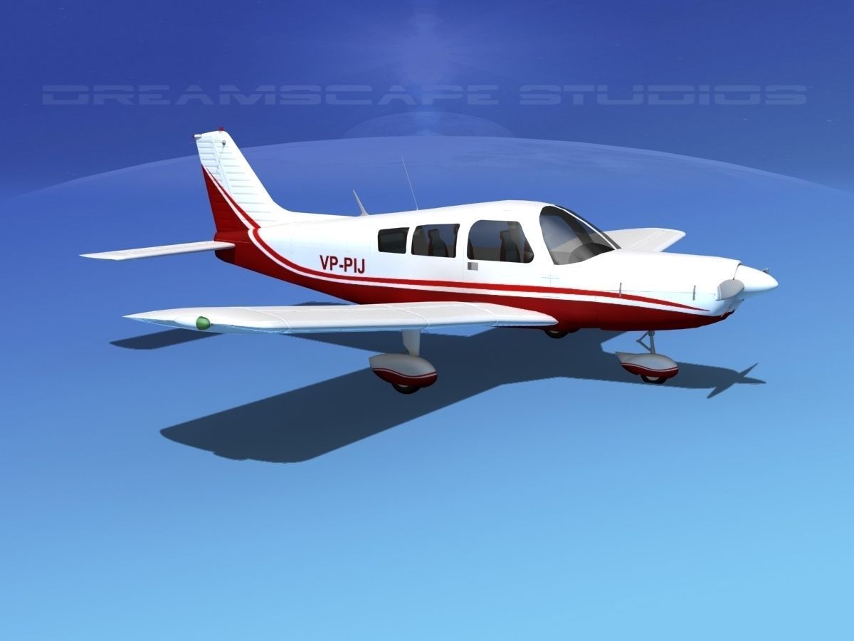 Piper PA-28 V08 3D model_3