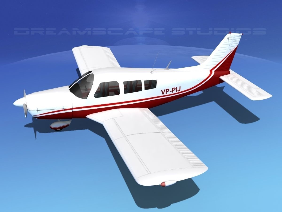 Piper PA-28 V08 3D model_9
