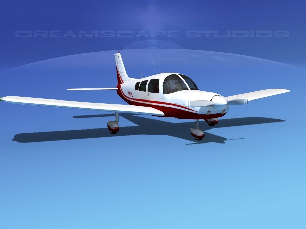 Piper PA-28 V08 3D model_2
