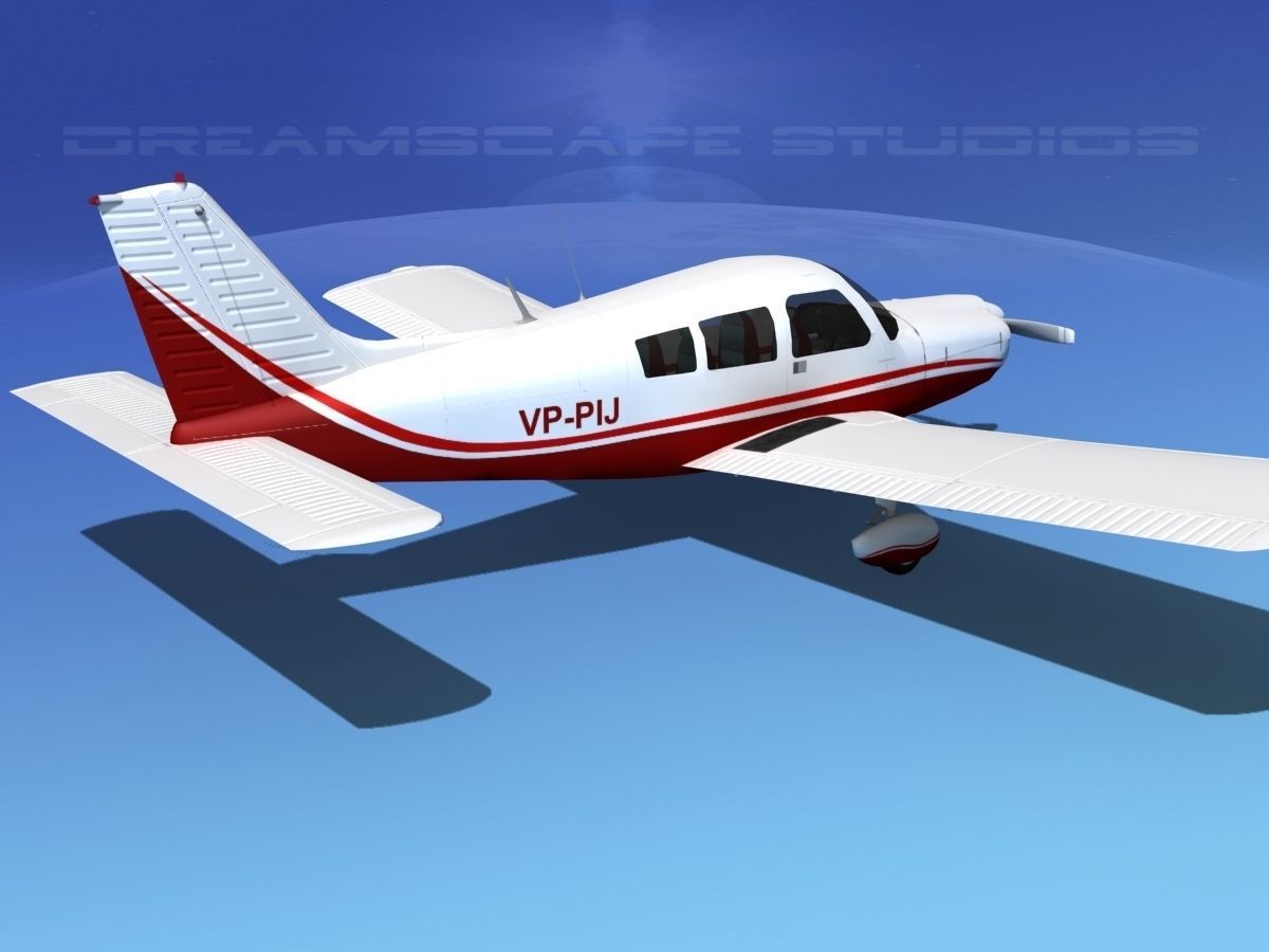 Piper PA-28 V08 3D model_5