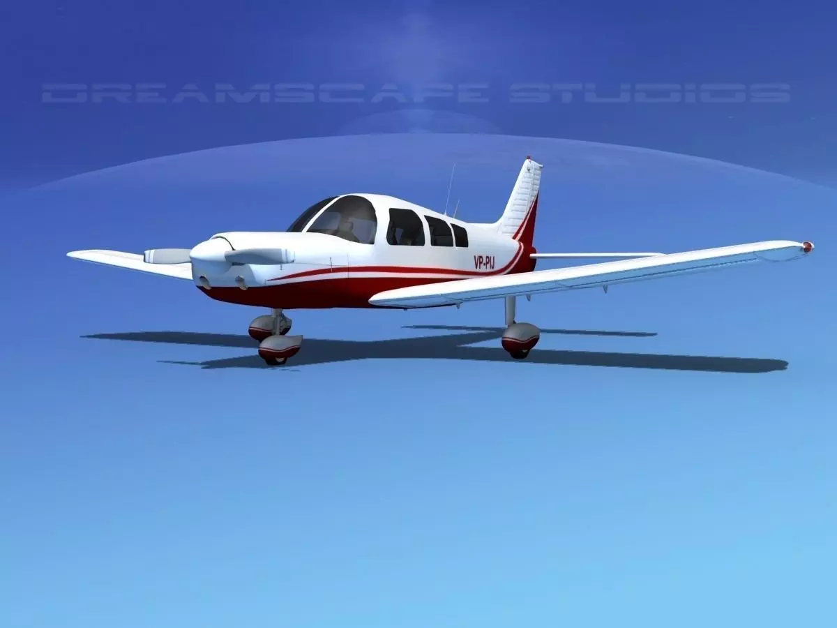 Piper PA-28 V08 3D model_0