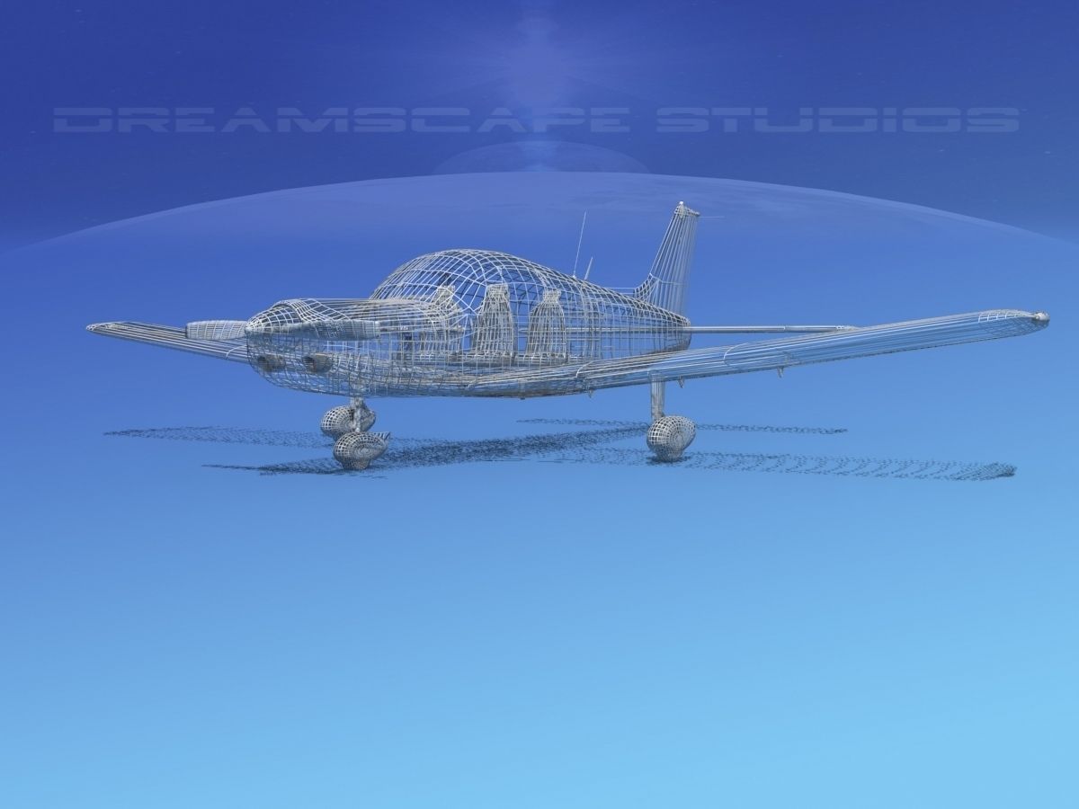 Piper PA-28 V08 3D model_12