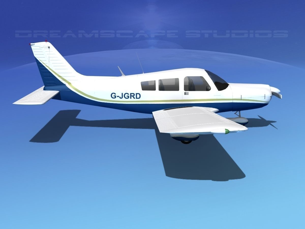 Piper PA-28 V09 3D model_4