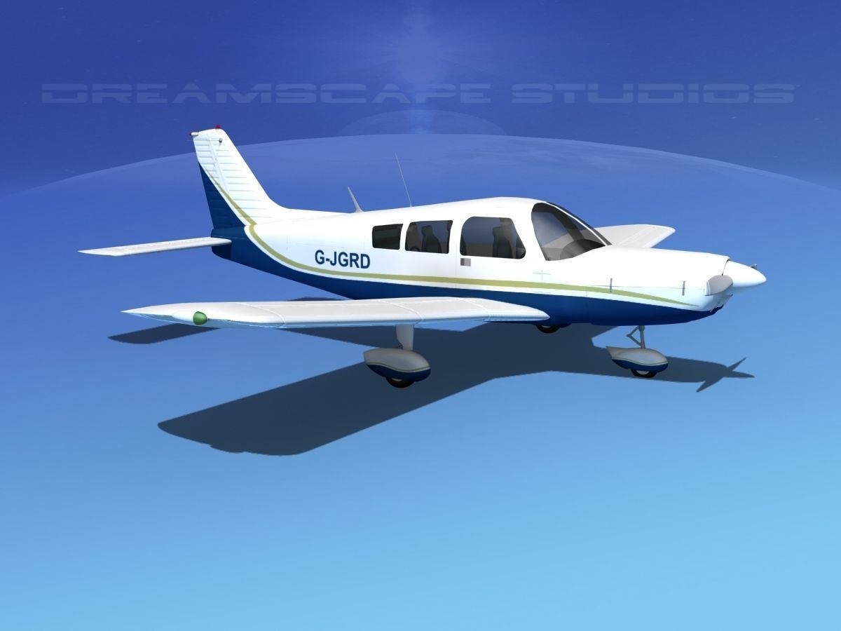 Piper PA-28 V09 3D model_3