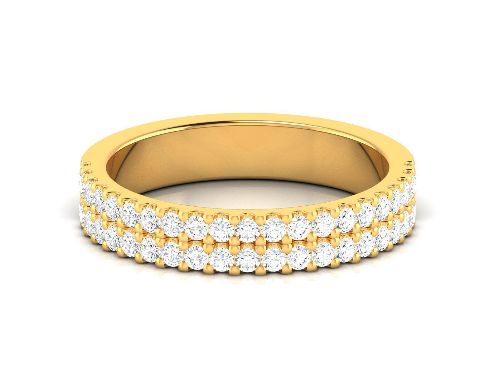 ring-9211 gold diamond eternity ring 3D print model_6
