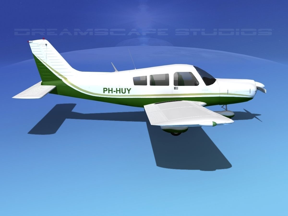 Piper PA-28 V10 3D model_4
