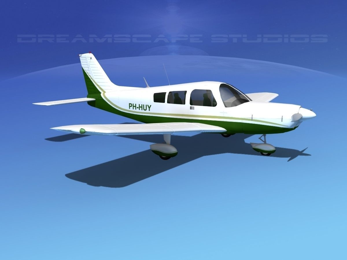 Piper PA-28 V10 3D model_3