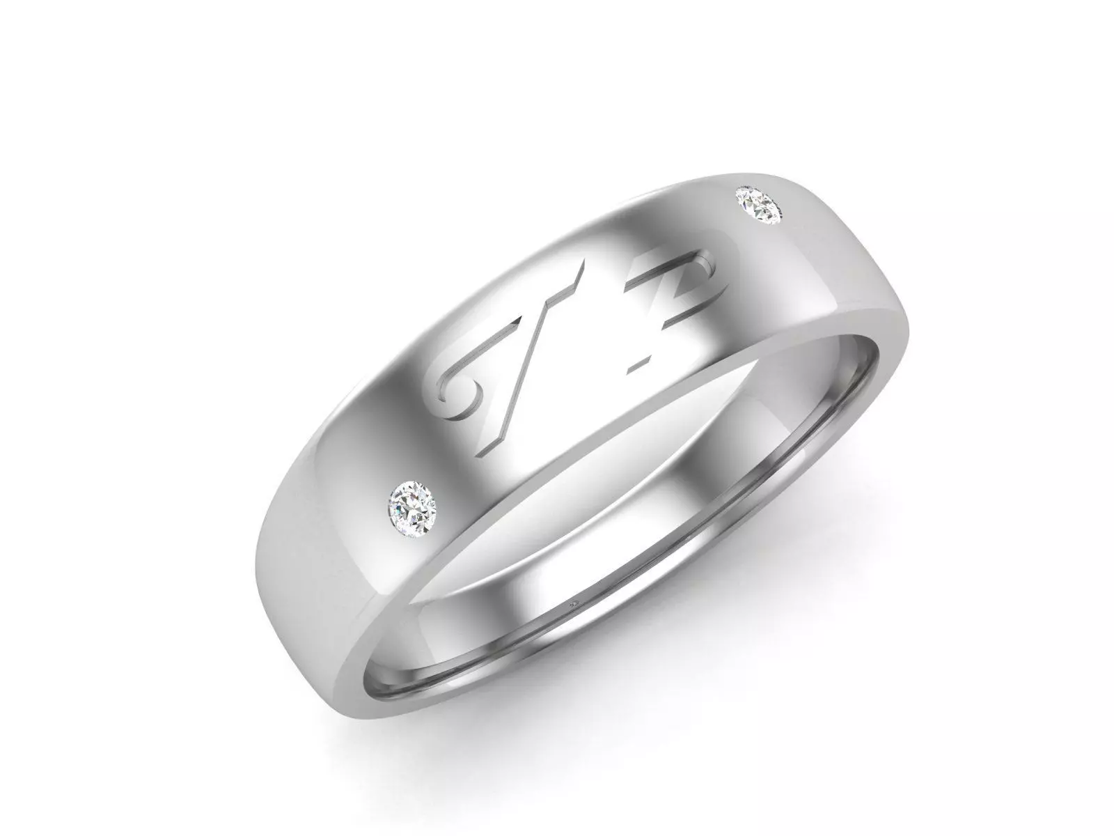 ring-9191 diamond ring 3D print model