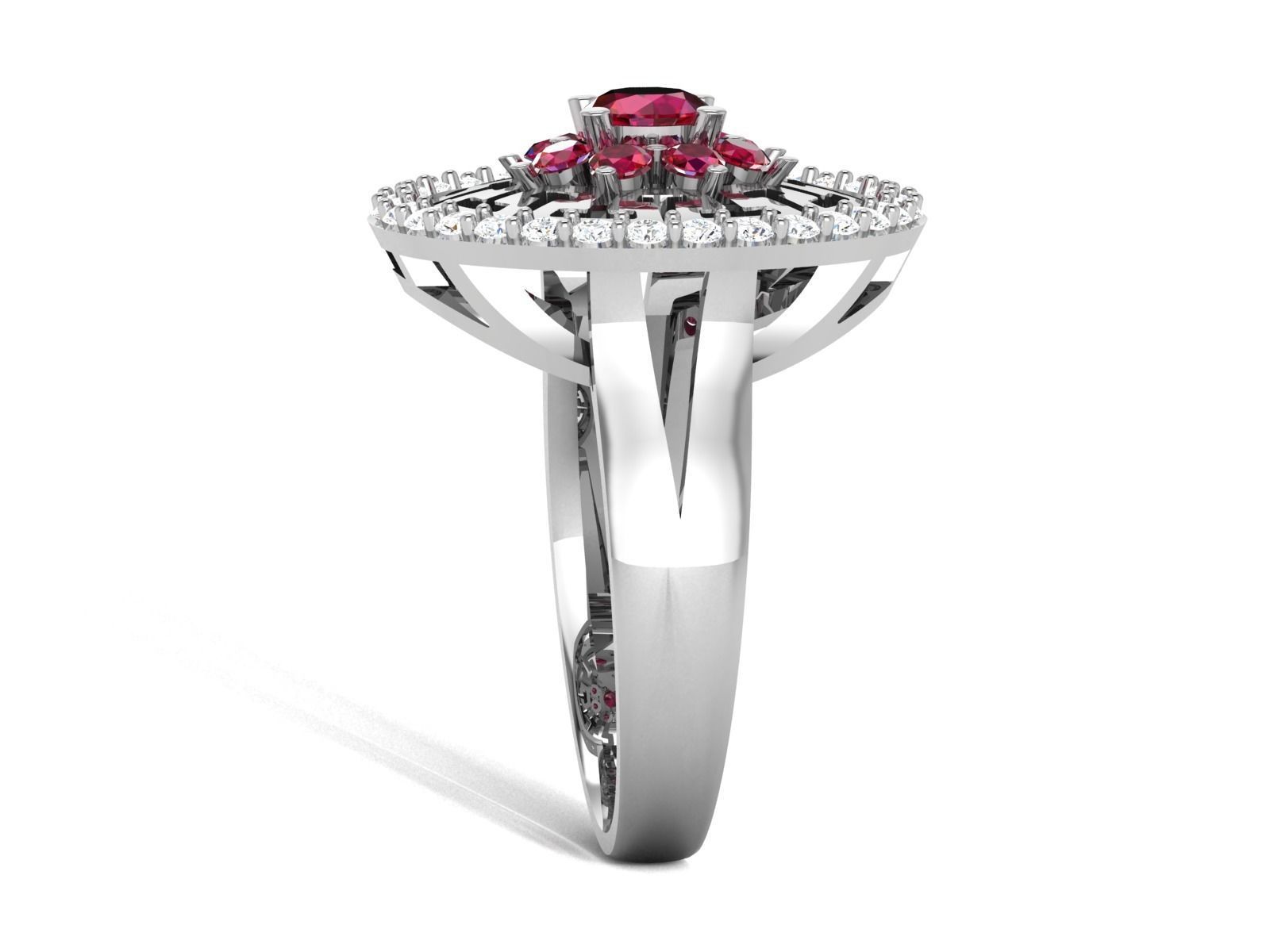 ring-9452 ruby and diamond ring 3D print model_5