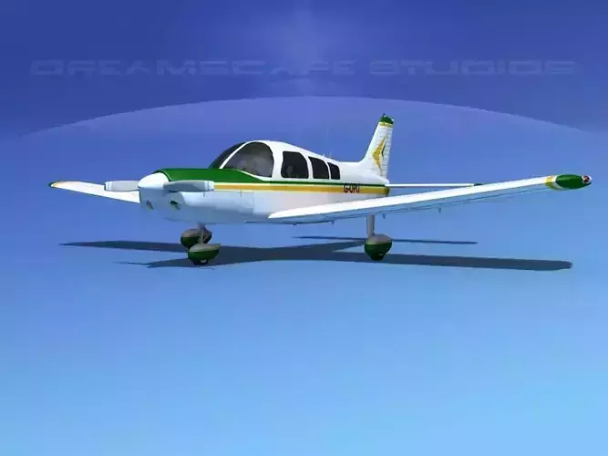 Piper PA-28 V14 3D model