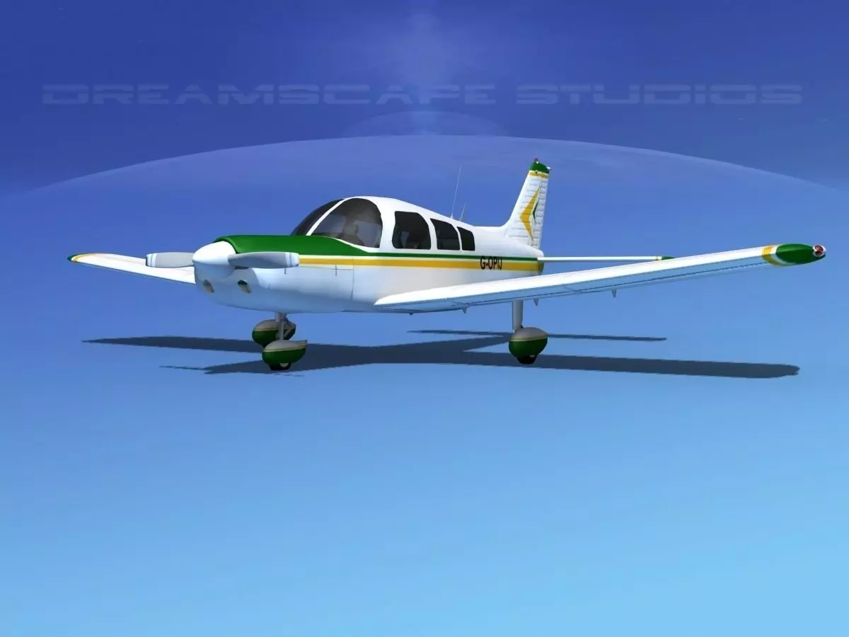 Piper PA-28 V14 3D model_0