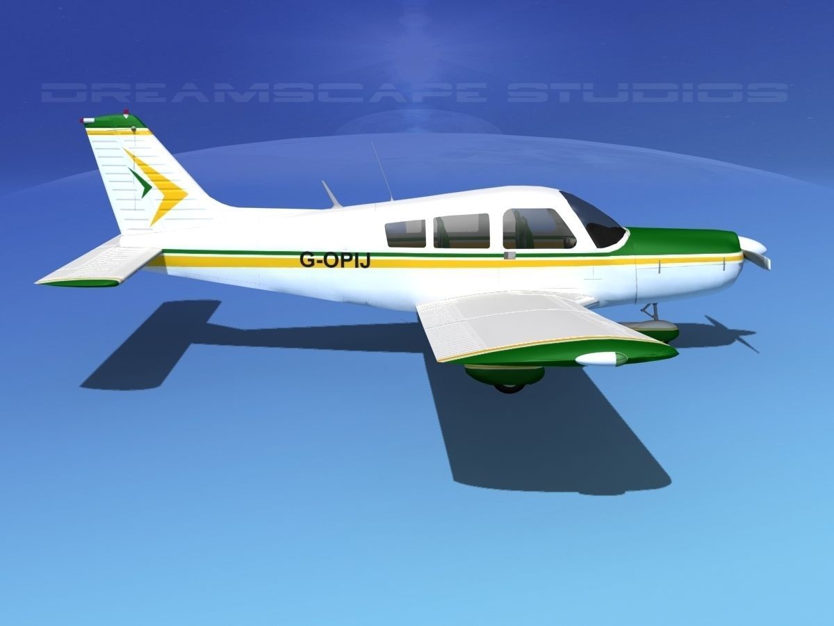 Piper PA-28 V14 3D model_4