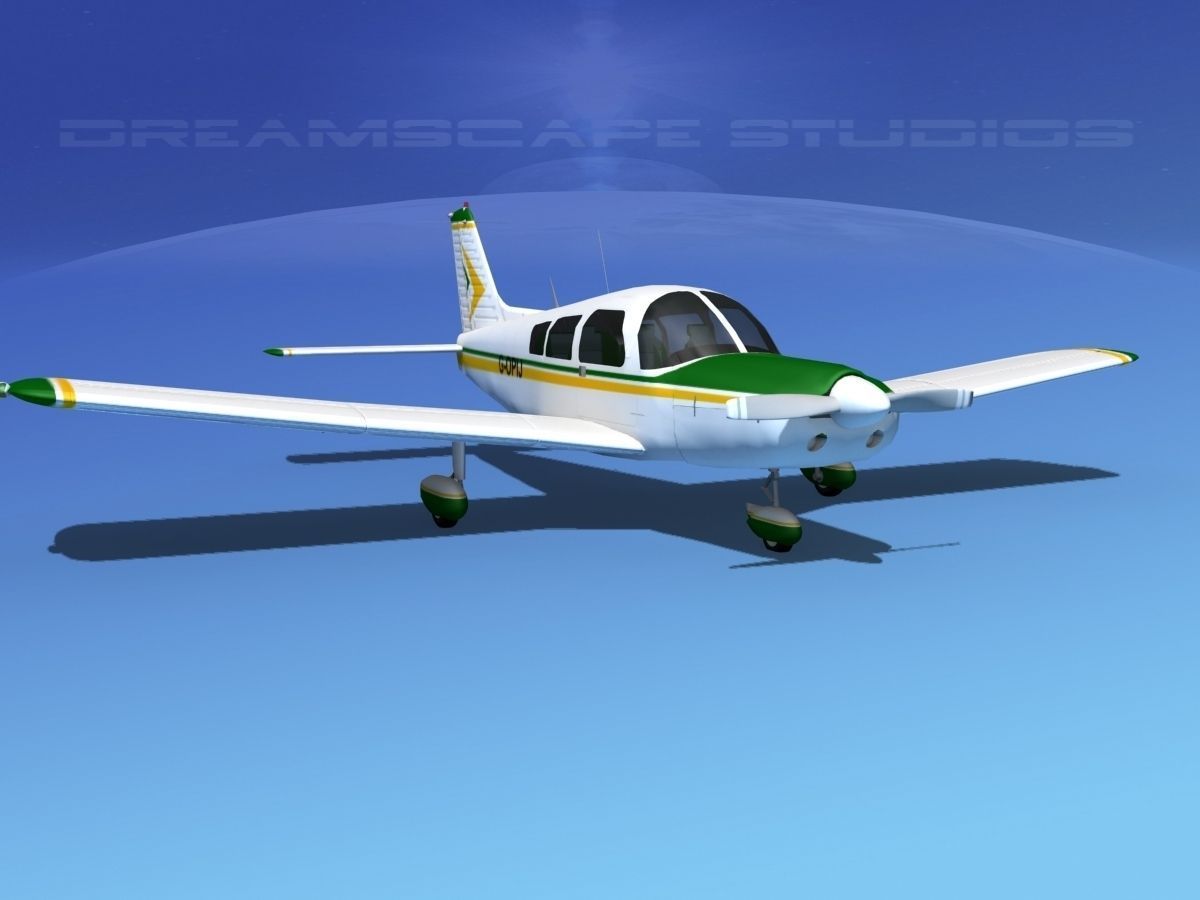 Piper PA-28 V14 3D model_2