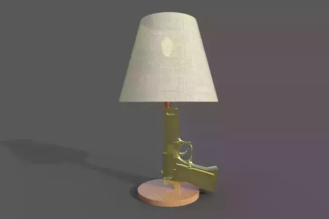 Gun-Lamp lamp with gun