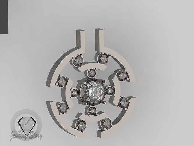 pendant 14k 3D print model