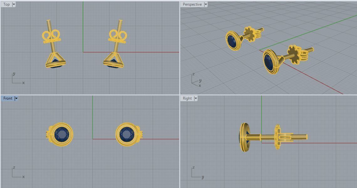 Earrings 05 3D print model_10
