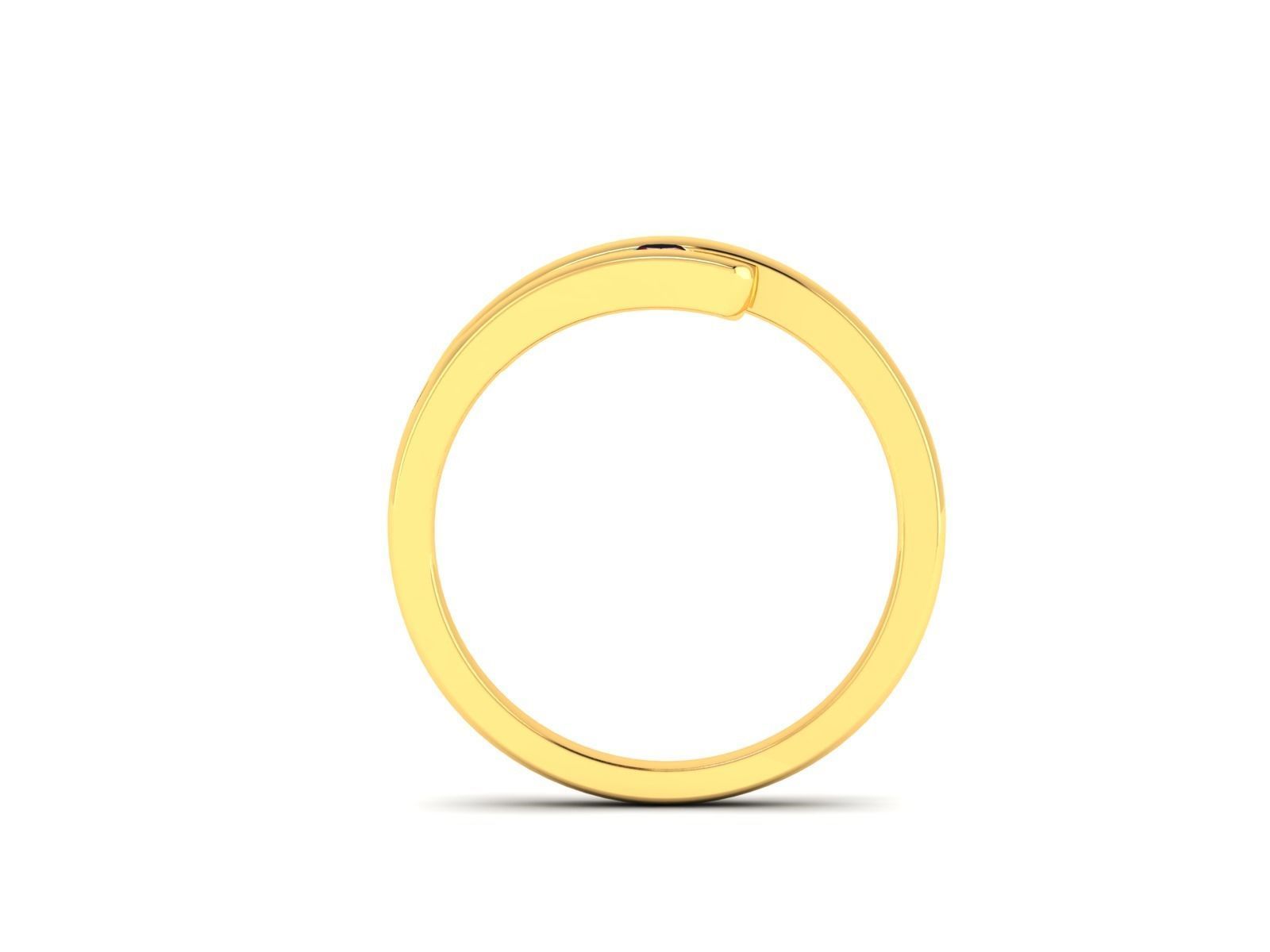 ring-9081 gold ring with ruby stone 3D print model_1