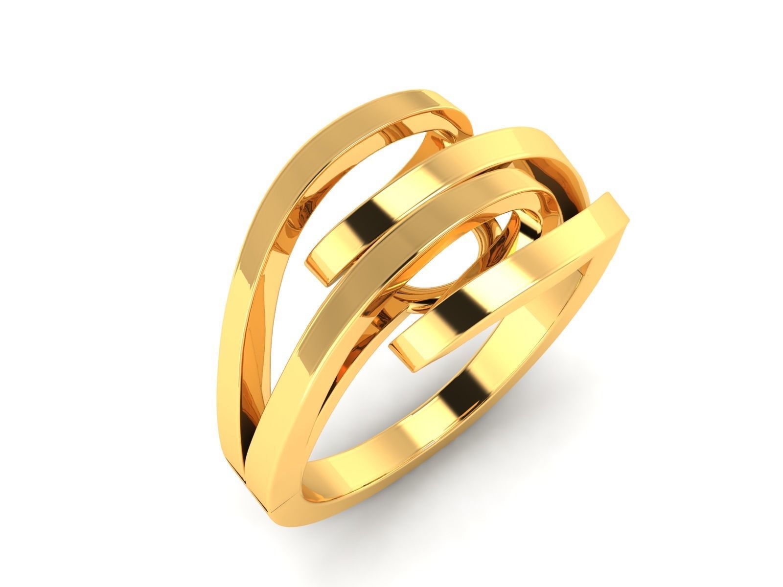 ring-8992 gold ring 3D print model_1