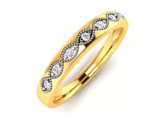 ring-695 gold diamond eternity ring