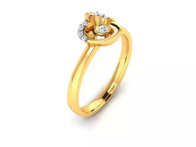 ring-531 diamond ring gold