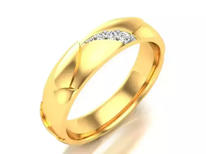 ring-353 gold ring with diamonds