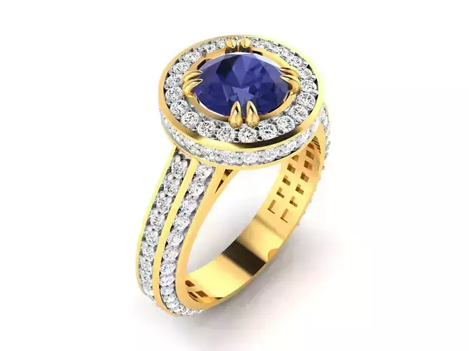 ring-317 sapphire and diamond ring
