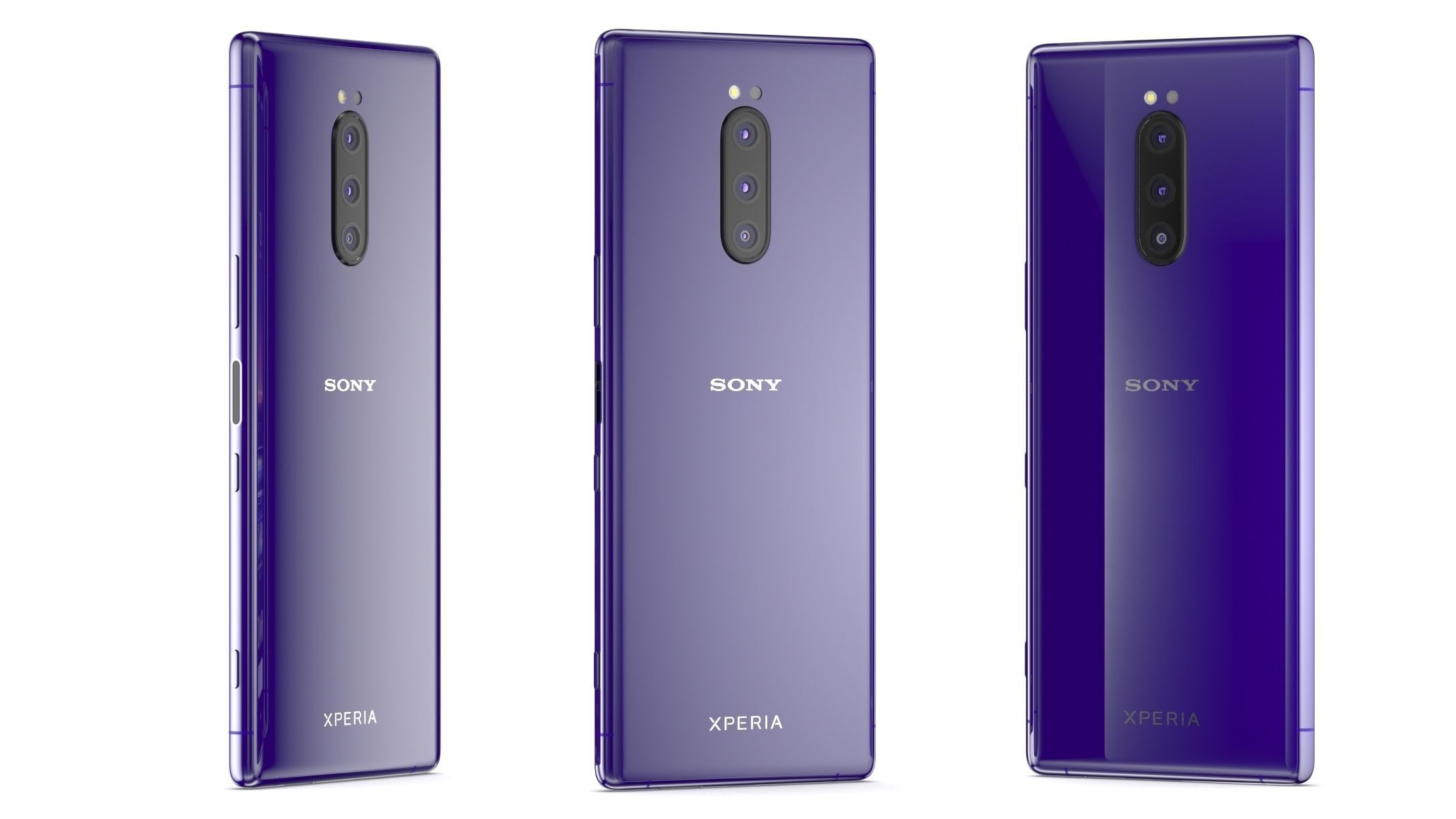 Sony Xperia 1 Purple 3D model_14