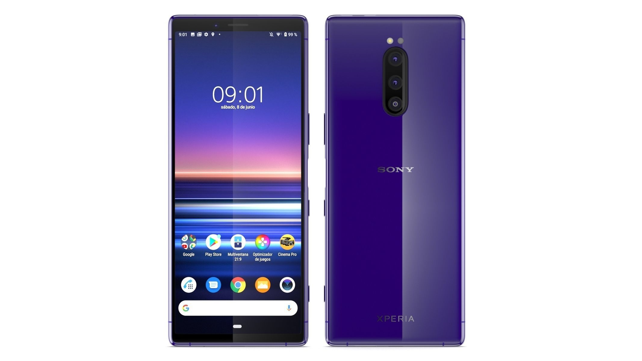 Sony Xperia 1 Purple 3D model_6