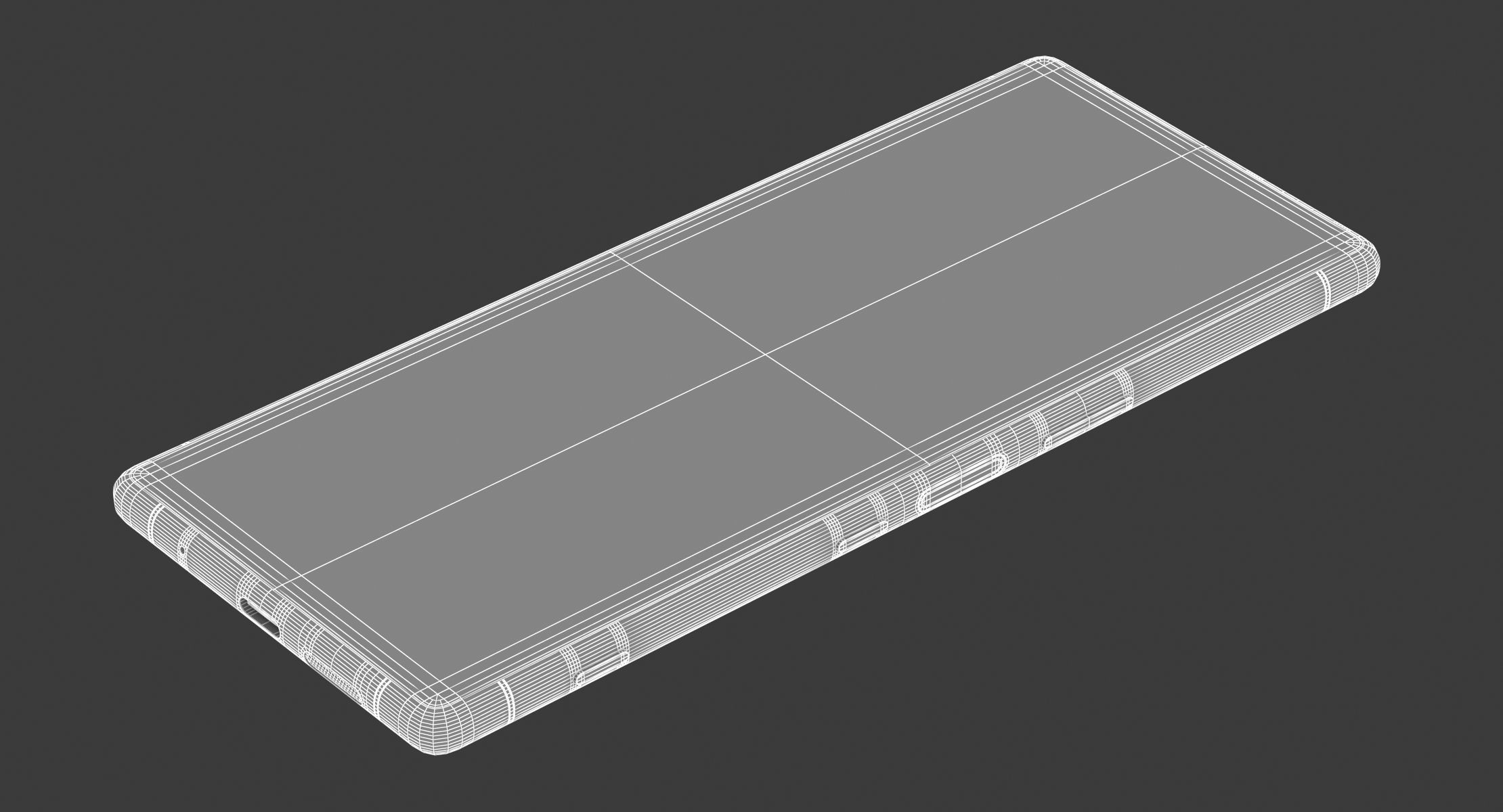 Sony Xperia 1 Purple 3D model_16