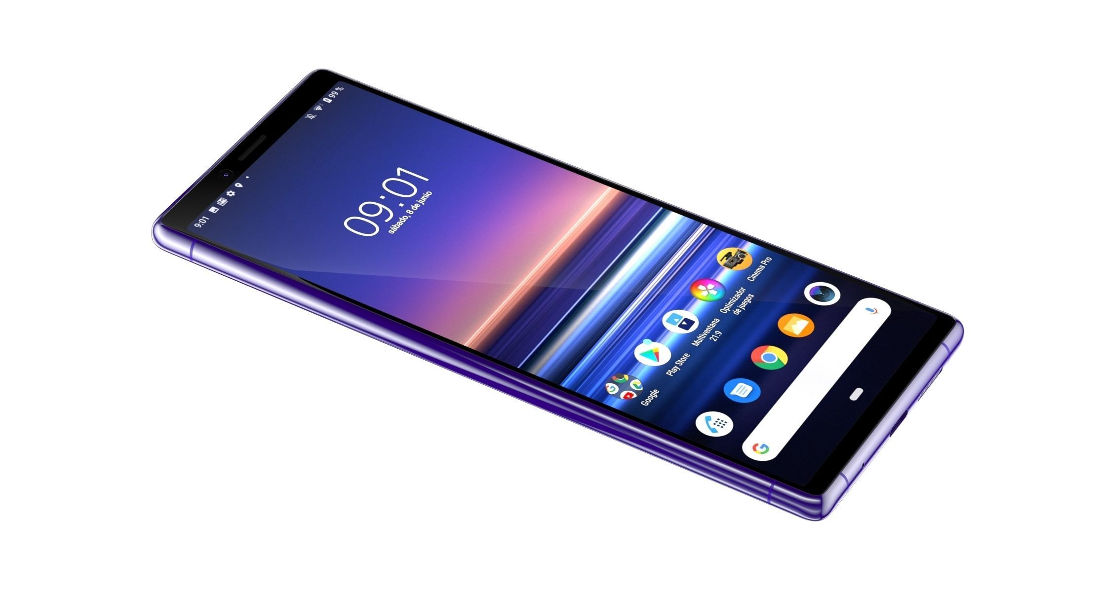 Sony Xperia 1 Purple 3D model_10