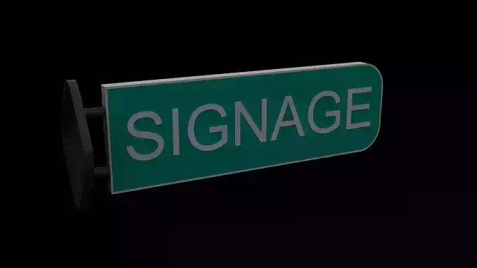 SIGNAGE street sign 3D model