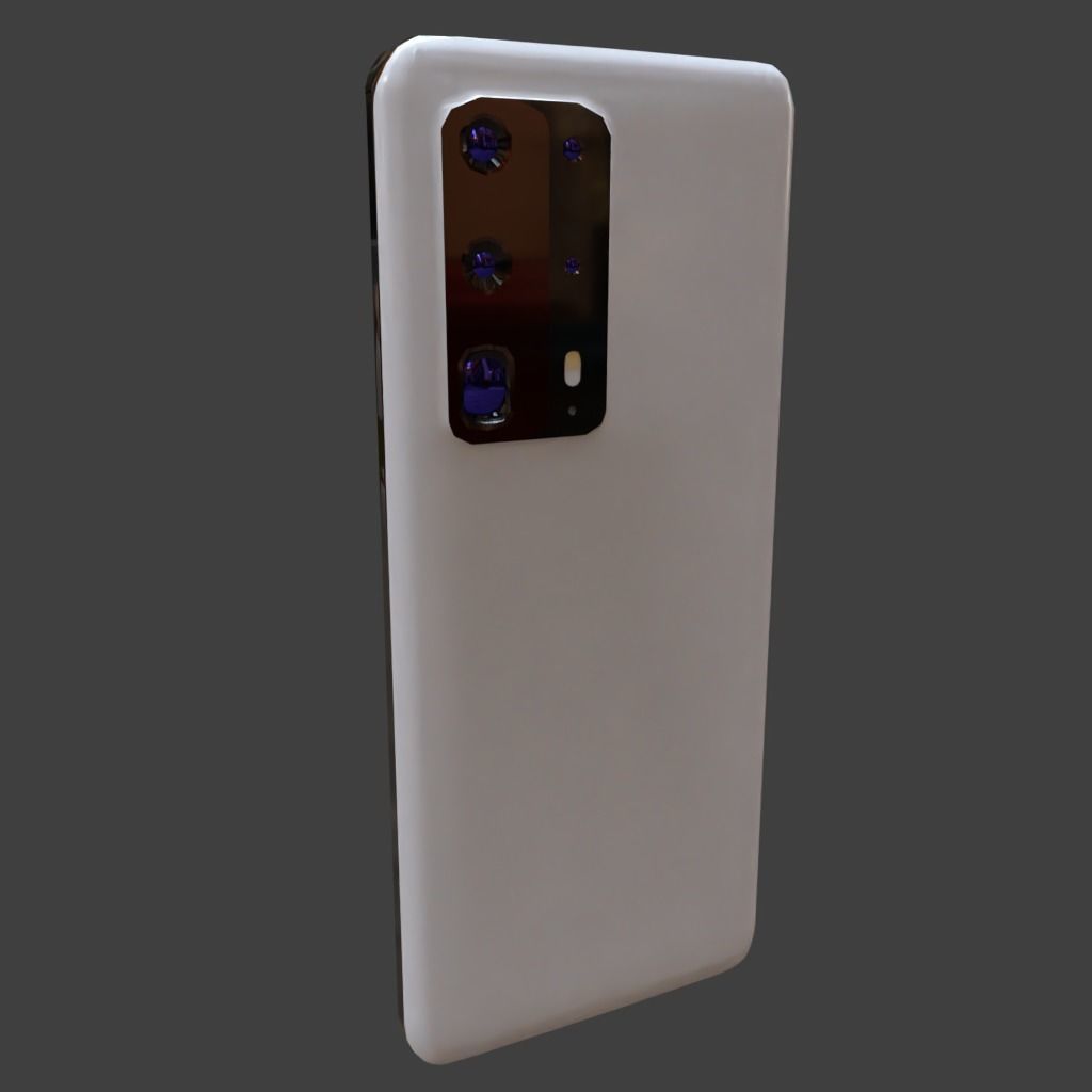 Huawei P40 Pro Plus Low-poly 3D model_2