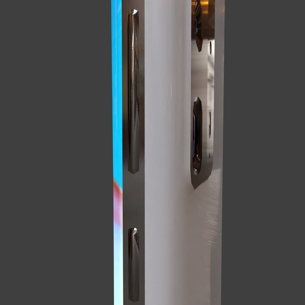 Huawei P40 Pro Plus Low-poly 3D model_8