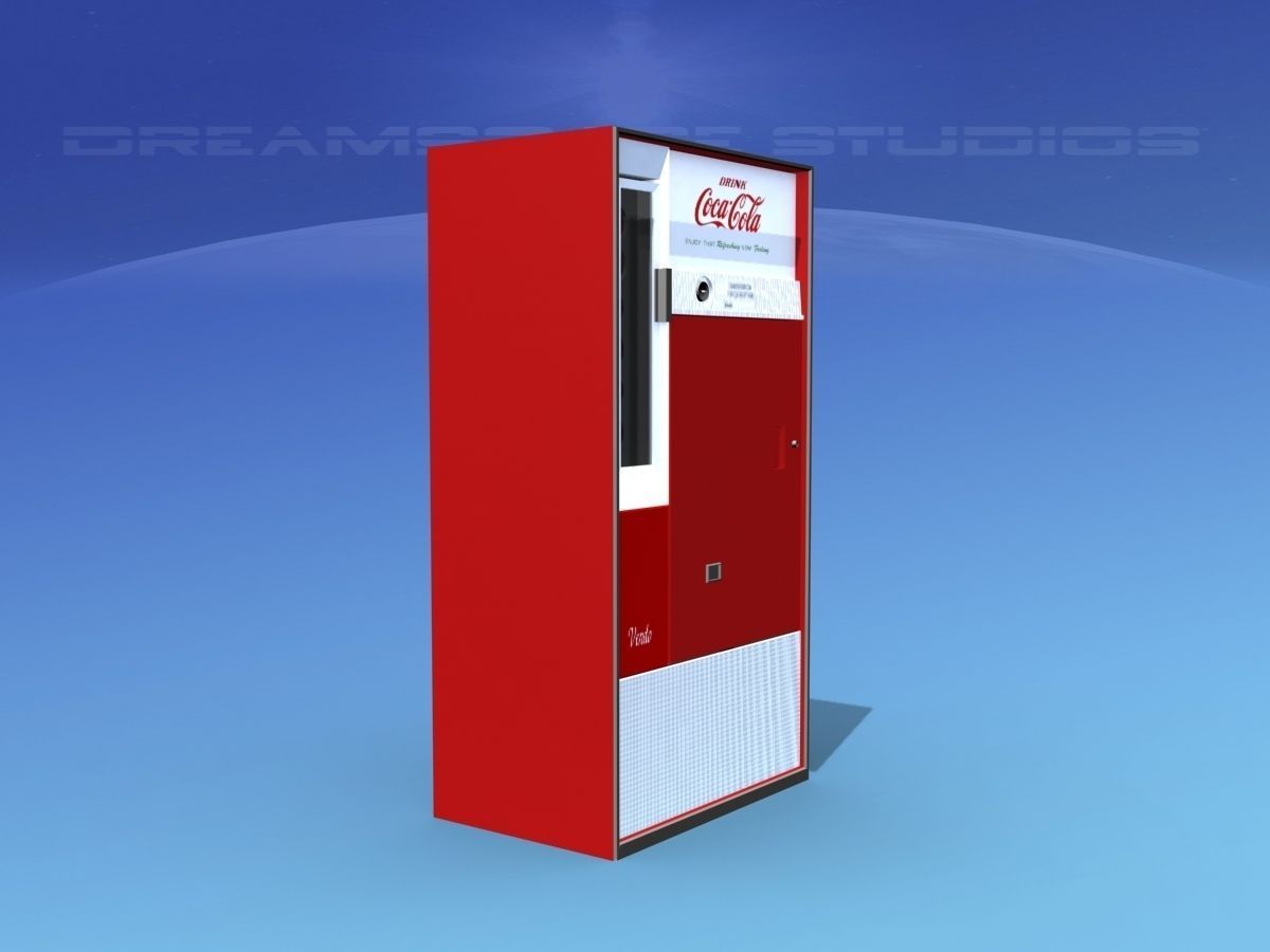 1950s Coke Machine 3D model_2