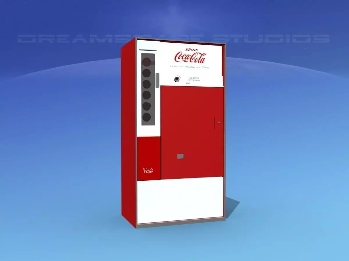 1950s Coke Machine 3D model_0