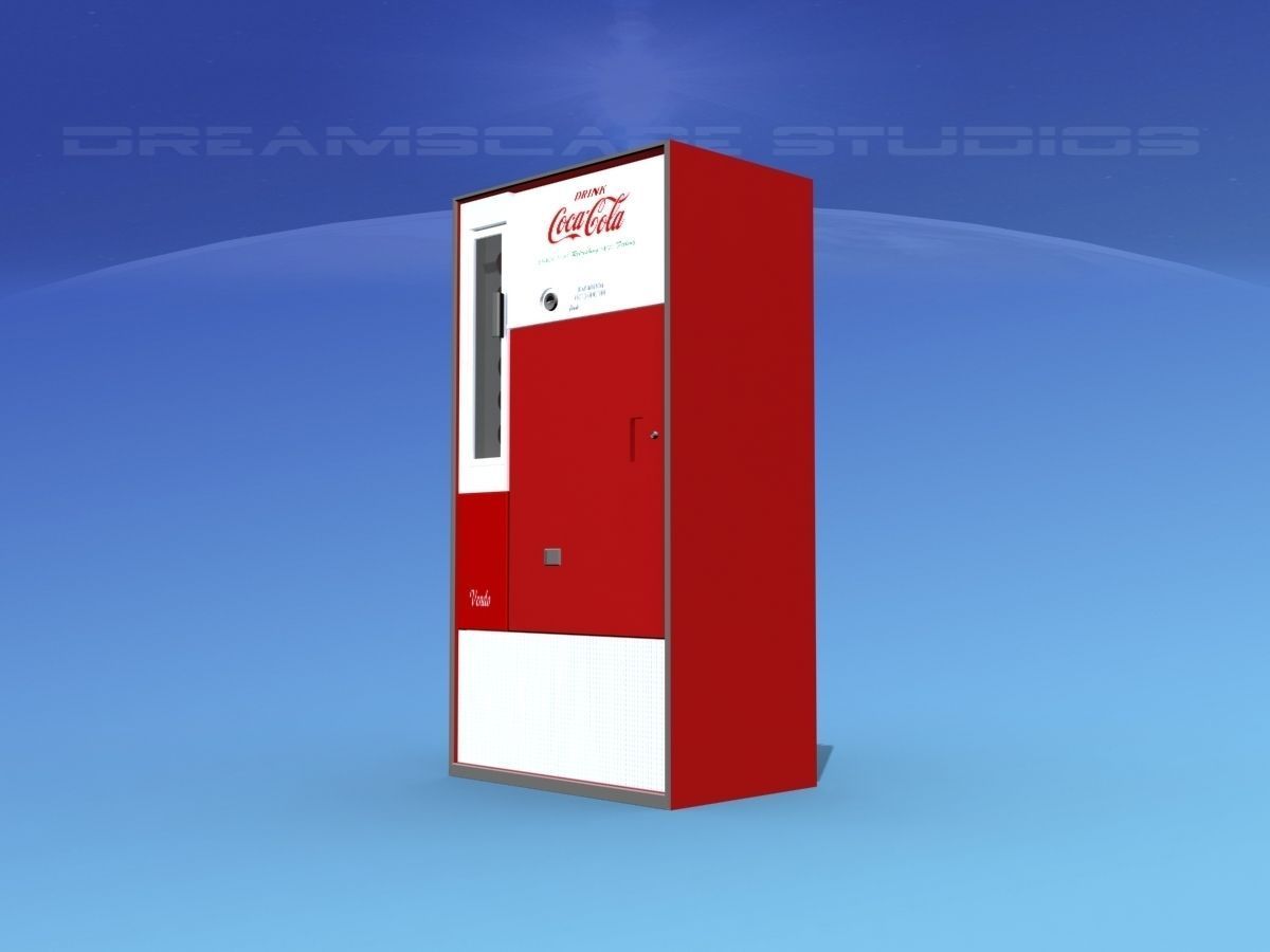 1950s Coke Machine 3D model_3