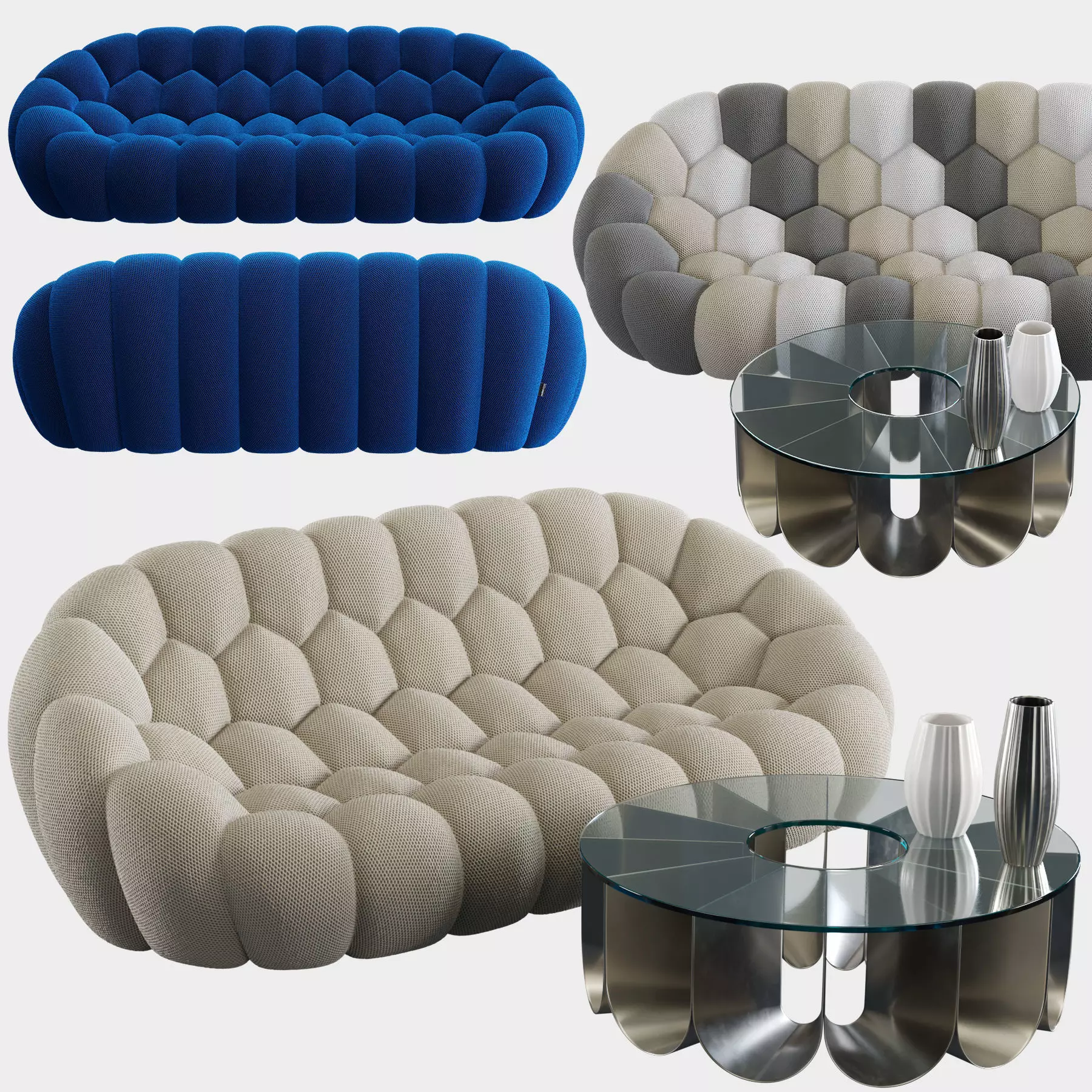 Roche Bobois Bubble 3 seat Sofa 3D model