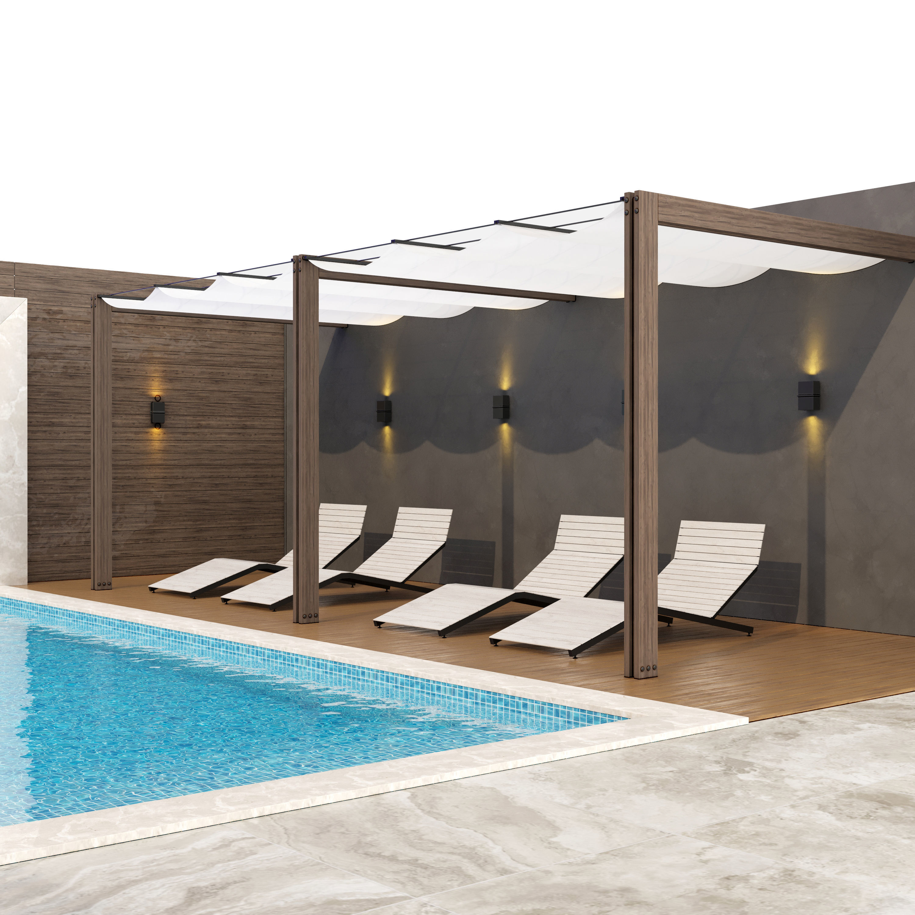 Swimming Pool 3D model_1