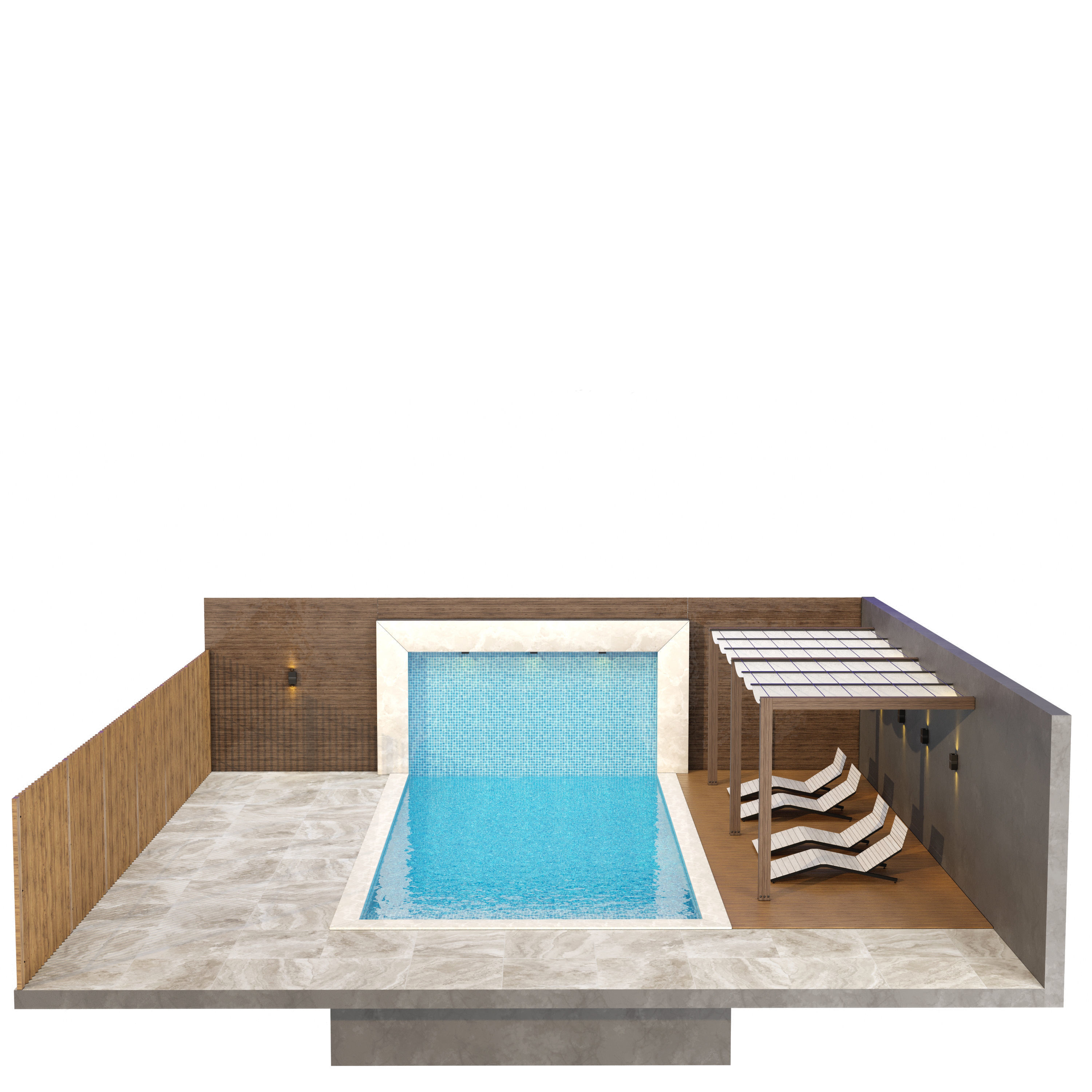 Swimming Pool 3D model_6