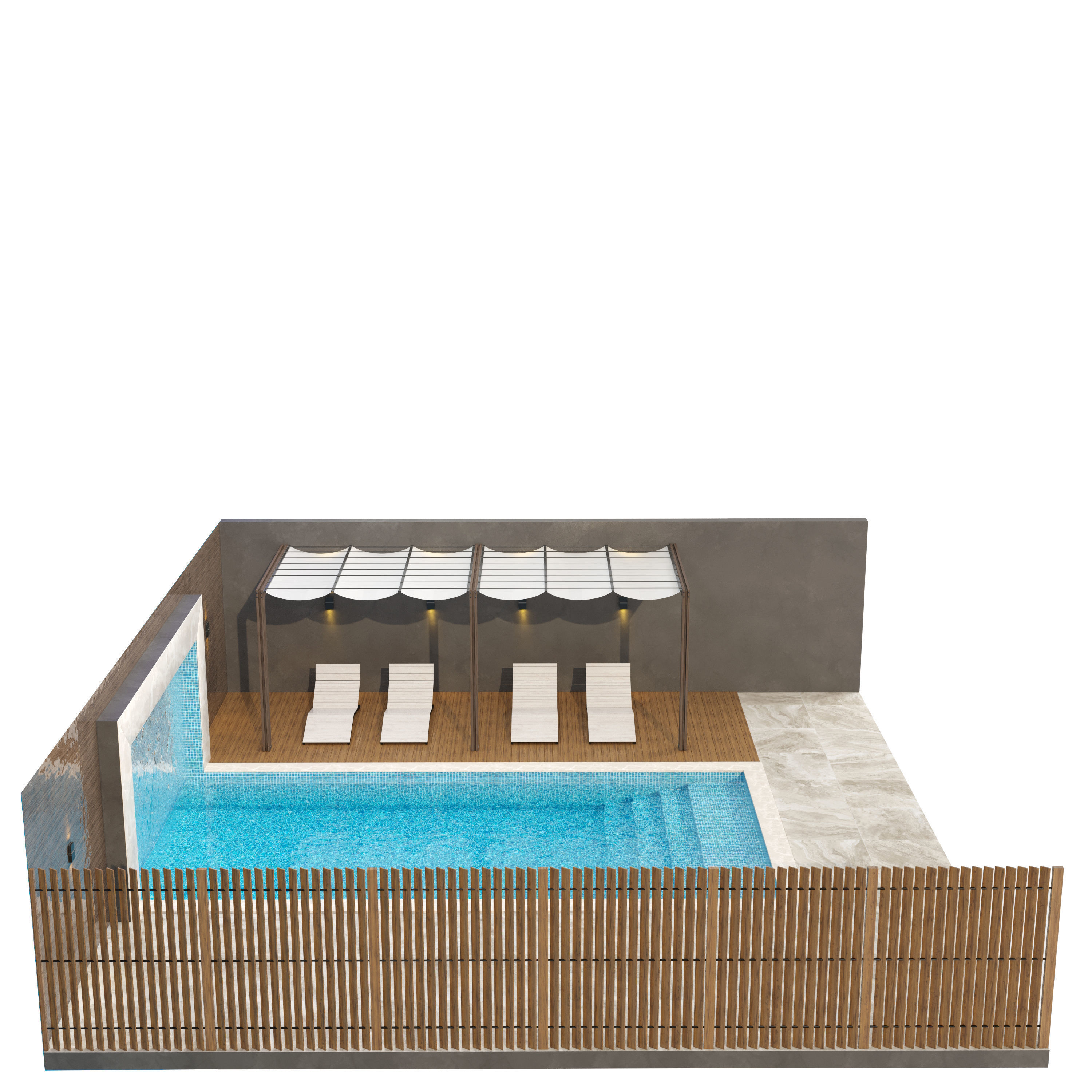 Swimming Pool 3D model_5