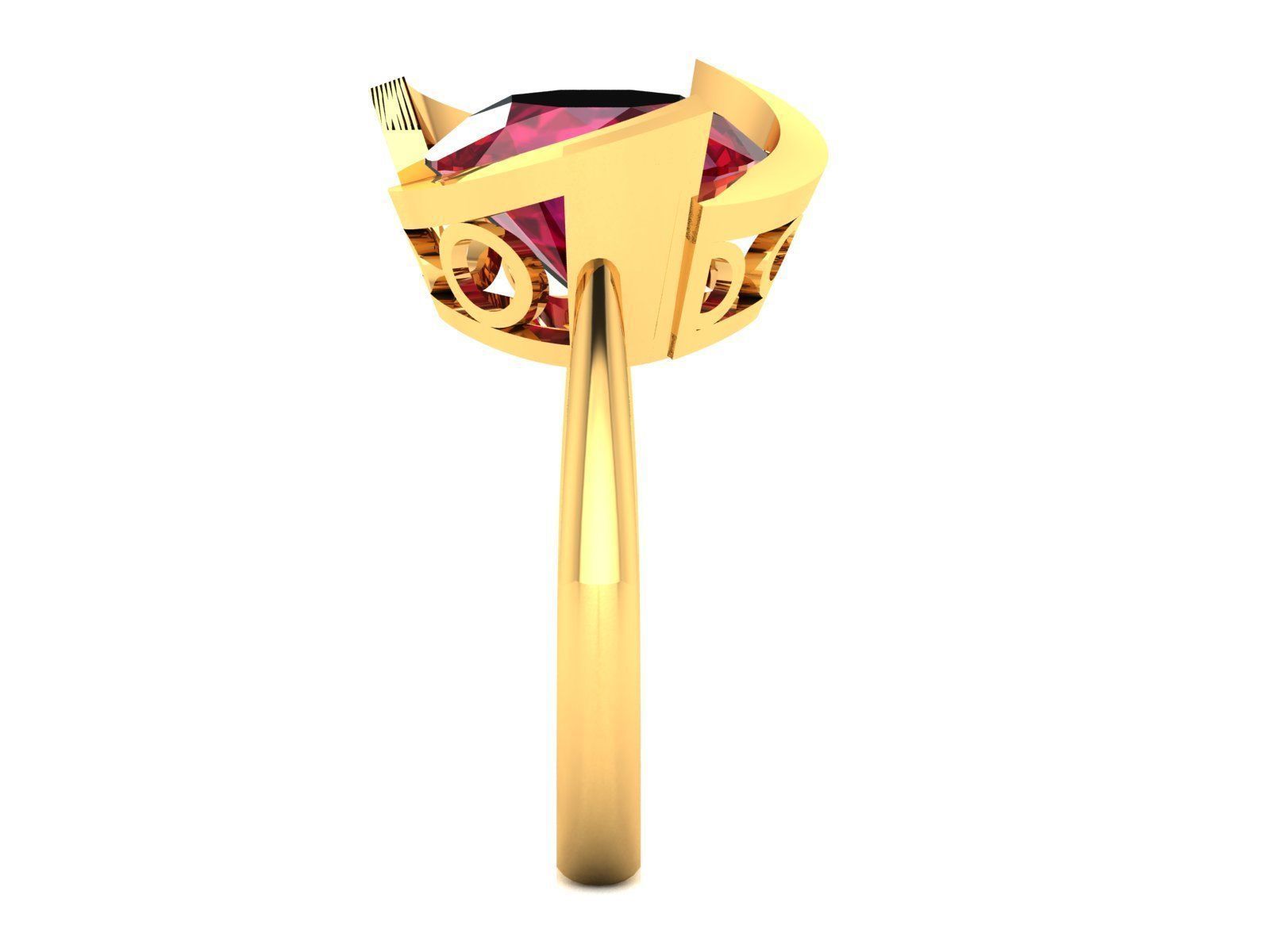 ring-2049 ruby ring gold 3D print model_5