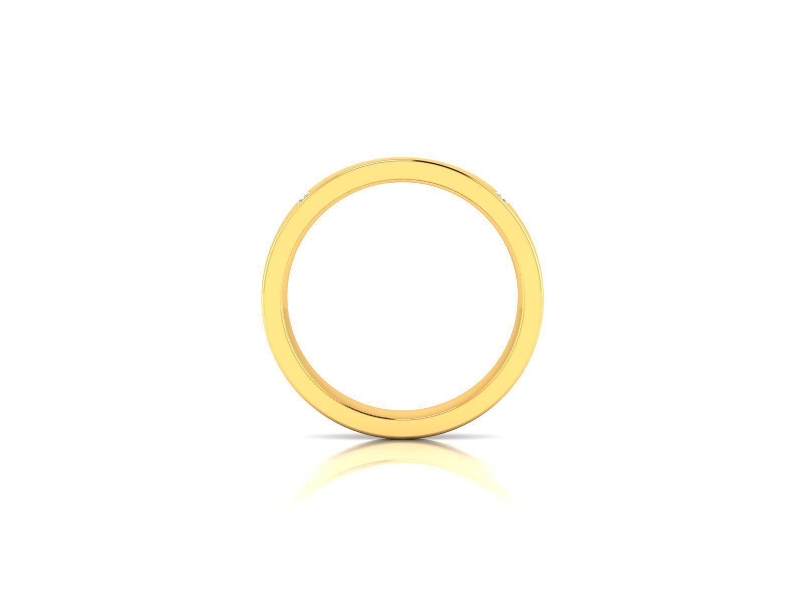 ring-2004 gold wedding ring with diamonds 3D print model_3