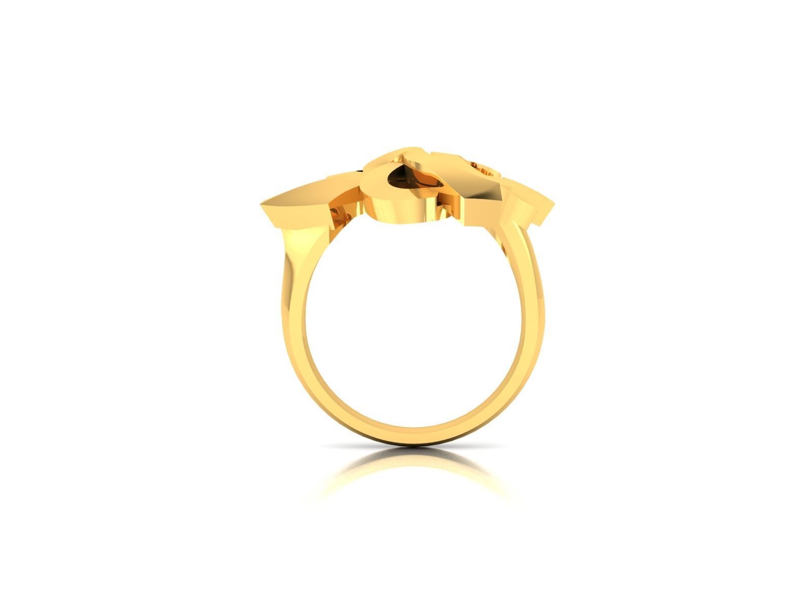 ring-1989 gold ring with arabic lettering 3D print model_3