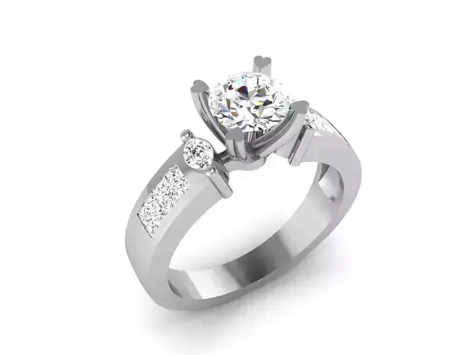 ring-1876 diamond engagement ring gold