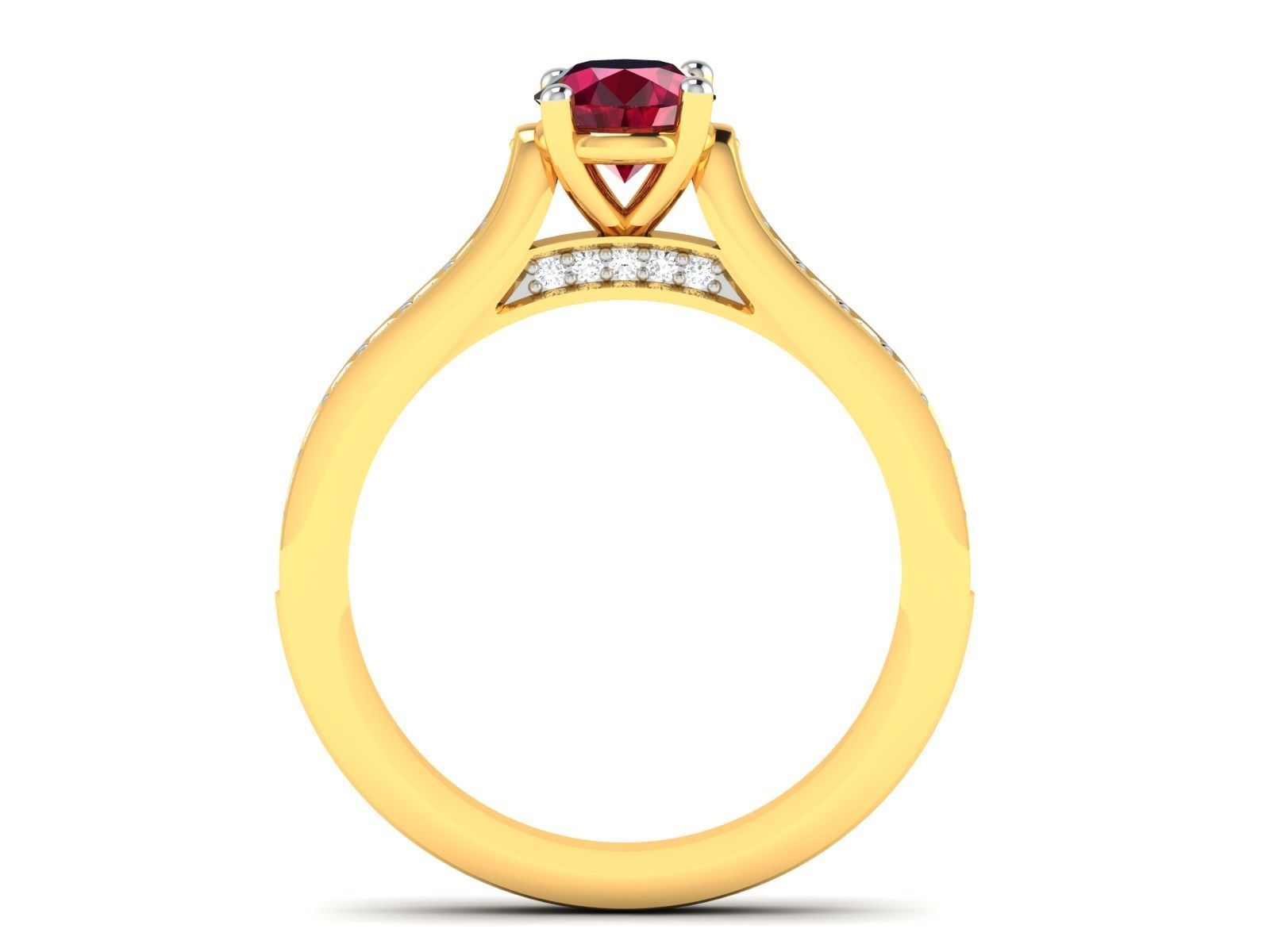 ring-1861 ruby and diamond engagement ring 3D print model_2