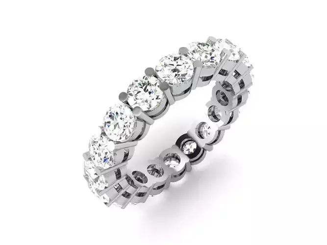 ring-1820 round brilliant diamond eternity ring in gold