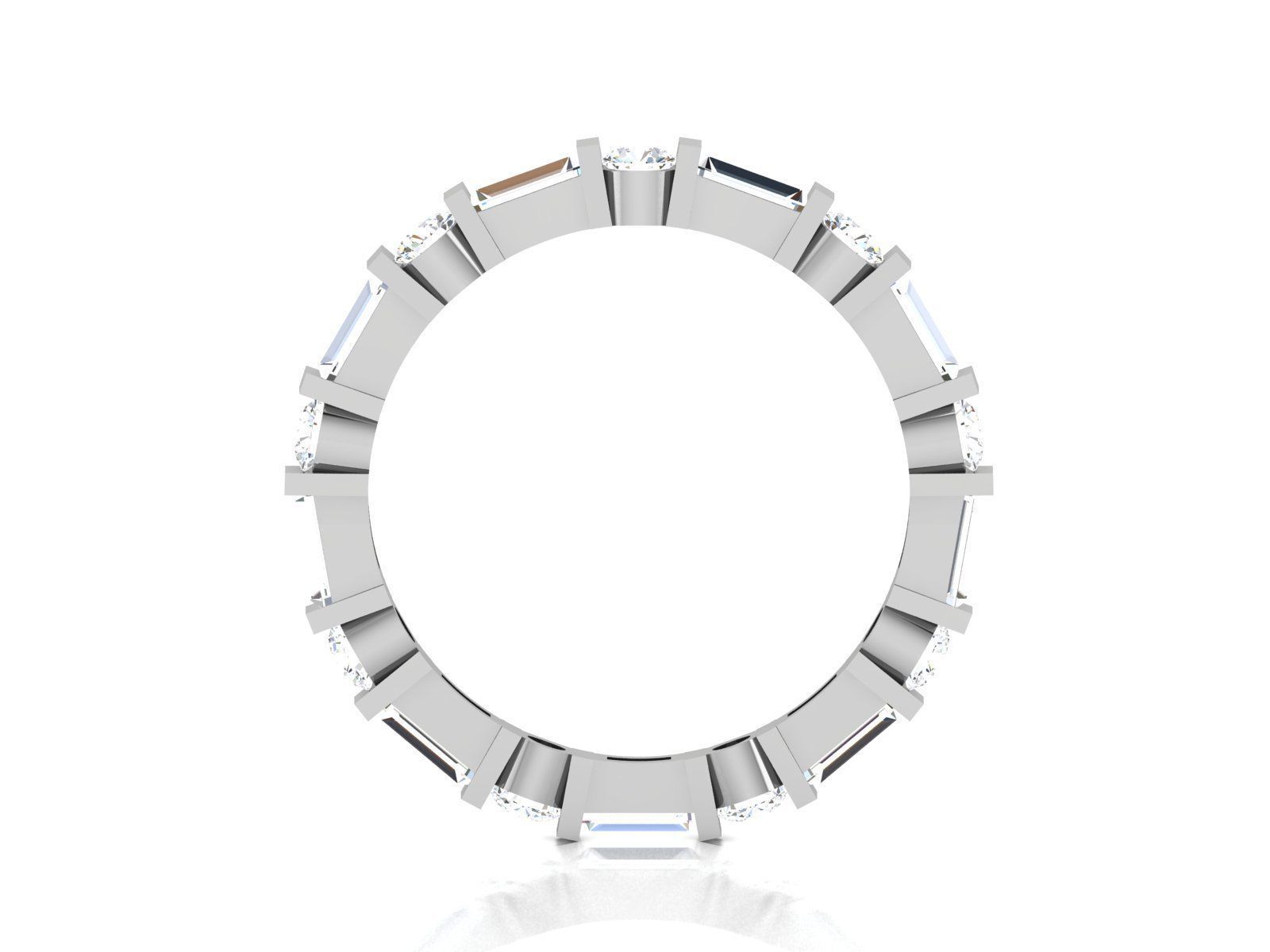 ring-1811 baguette diamond eternity ring 3D print model_2