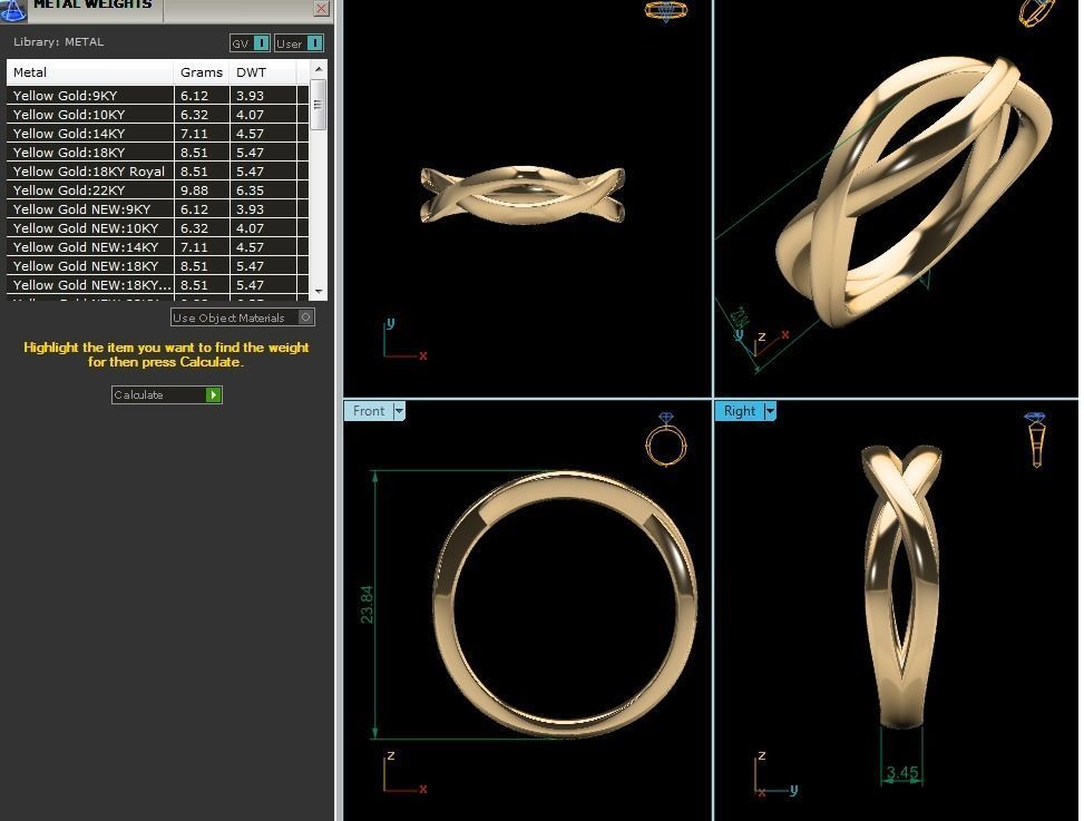 ring-1798 infinity ring gold 3D print model_8