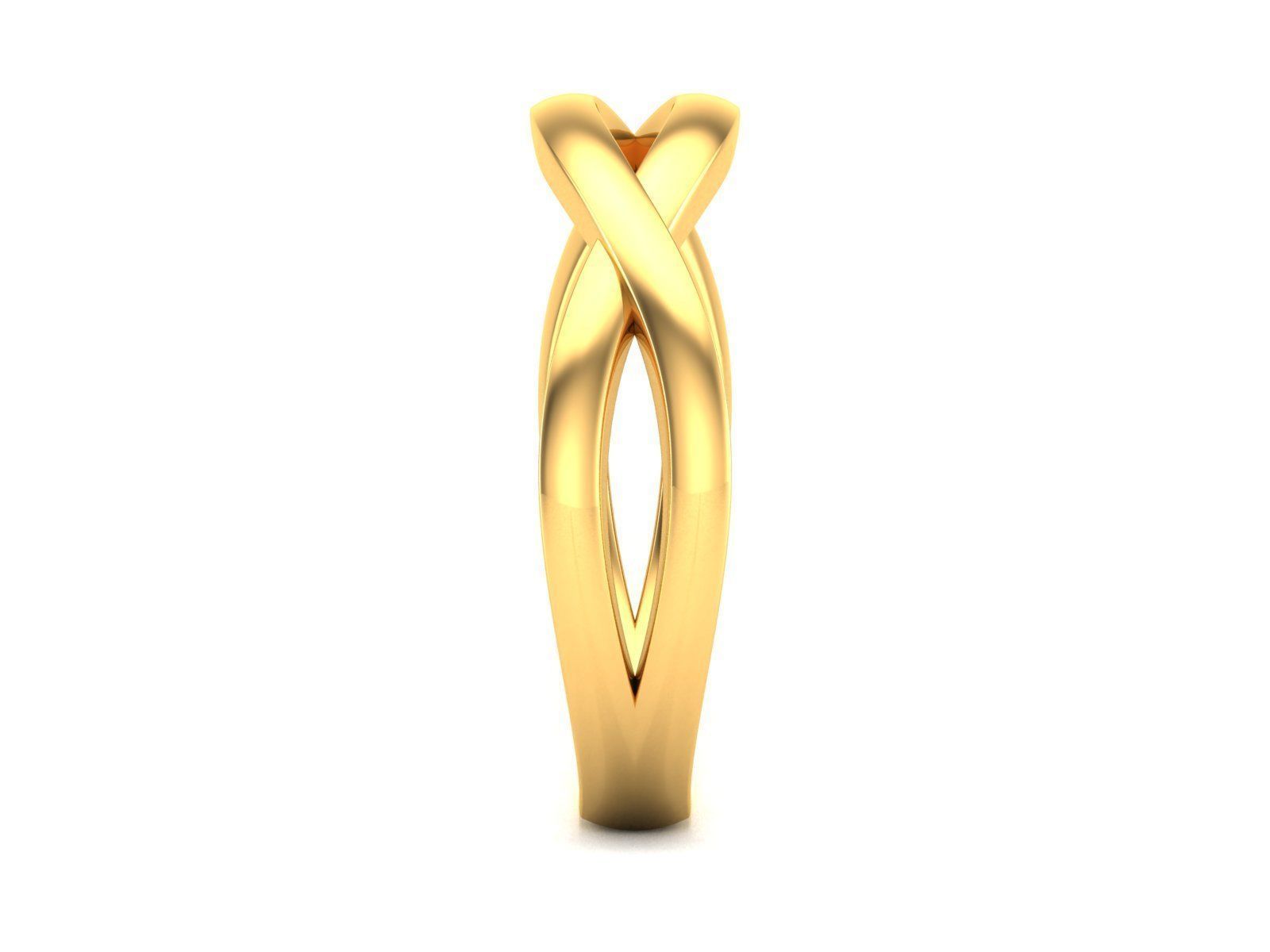 ring-1798 infinity ring gold 3D print model_4