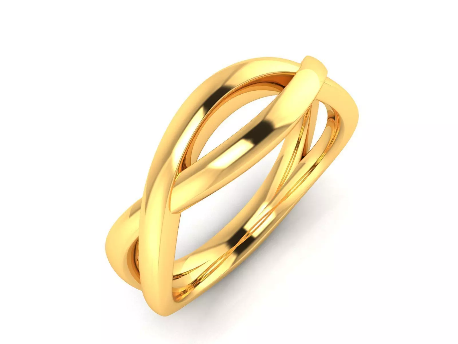 ring-1798 infinity ring gold 3D print model_0